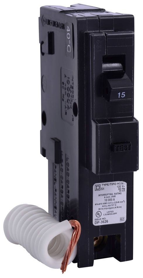 HOM115EPD - Square D Plug-In 15 Amp 1 Pole Circuit Breaker - Essential Electric Supply