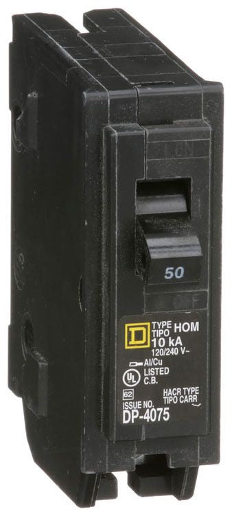 HOM150 - Square D Plug-In 50 Amp 1 Pole Circuit Breaker - Essential Electric Supply