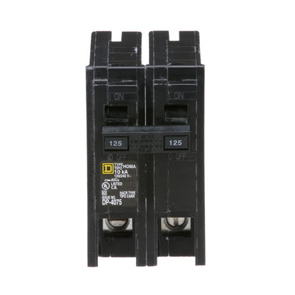 Square D HOM2125CP Circuit Breaker | 240V 125A 2P 10kA@240V Plug-In HOMELINE