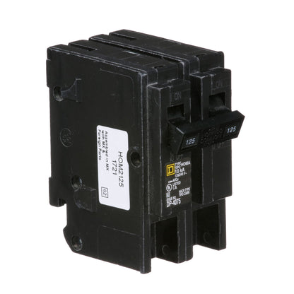 Square D HOM2125CP Circuit Breaker | 240V 125A 2P 10kA@240V Plug-In HOMELINE