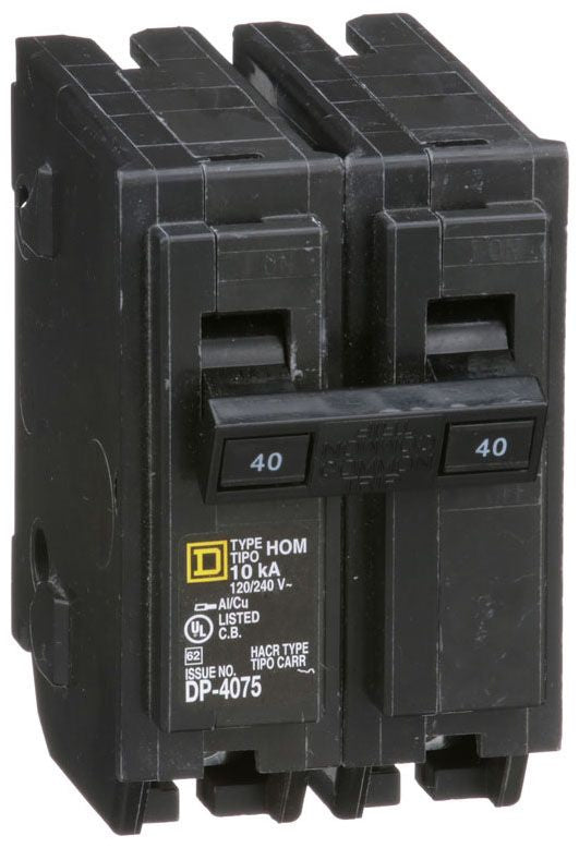 HOM240 - Square D Plug-In 40 Amp 2 Pole Circuit Breaker - Essential Electric Supply