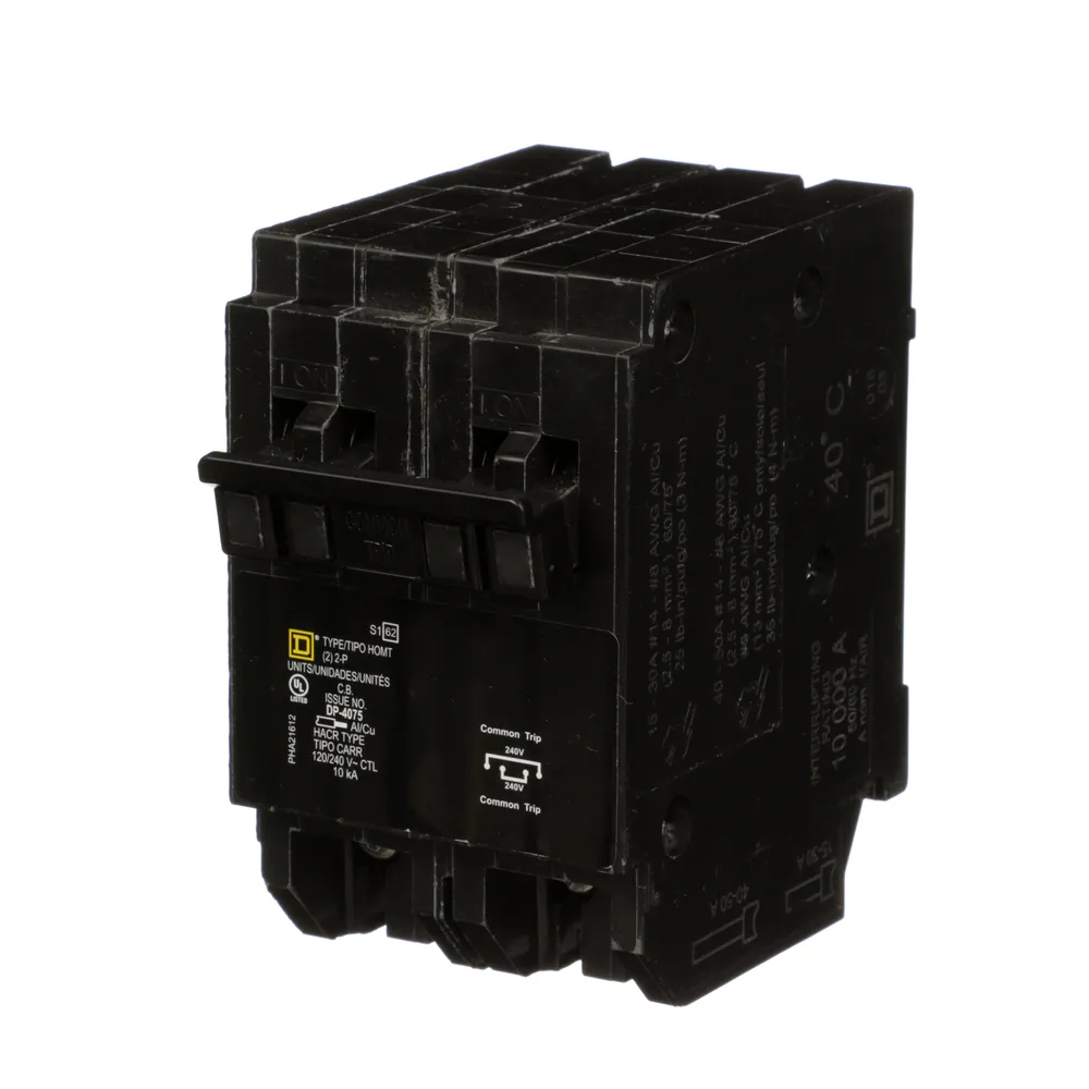 Schneider Electric HOMT215230 Circuit Breaker | 240V 30A 2P 10kA@240V Plug-In HOMELINE