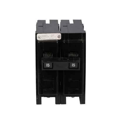 Cutler Hammer HQP2015 Circuit Breaker | 2 Pole 15A 6V Thermal Magnetic QUICKLAG