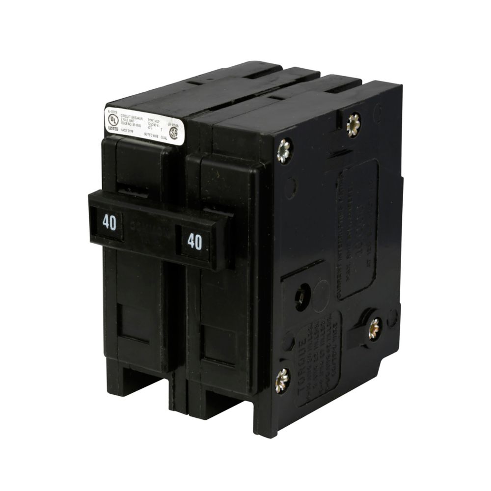 Cutler Hammer HQP2045 Circuit Breaker | 2 Pole 45A 240V 10kA QUICKLAG