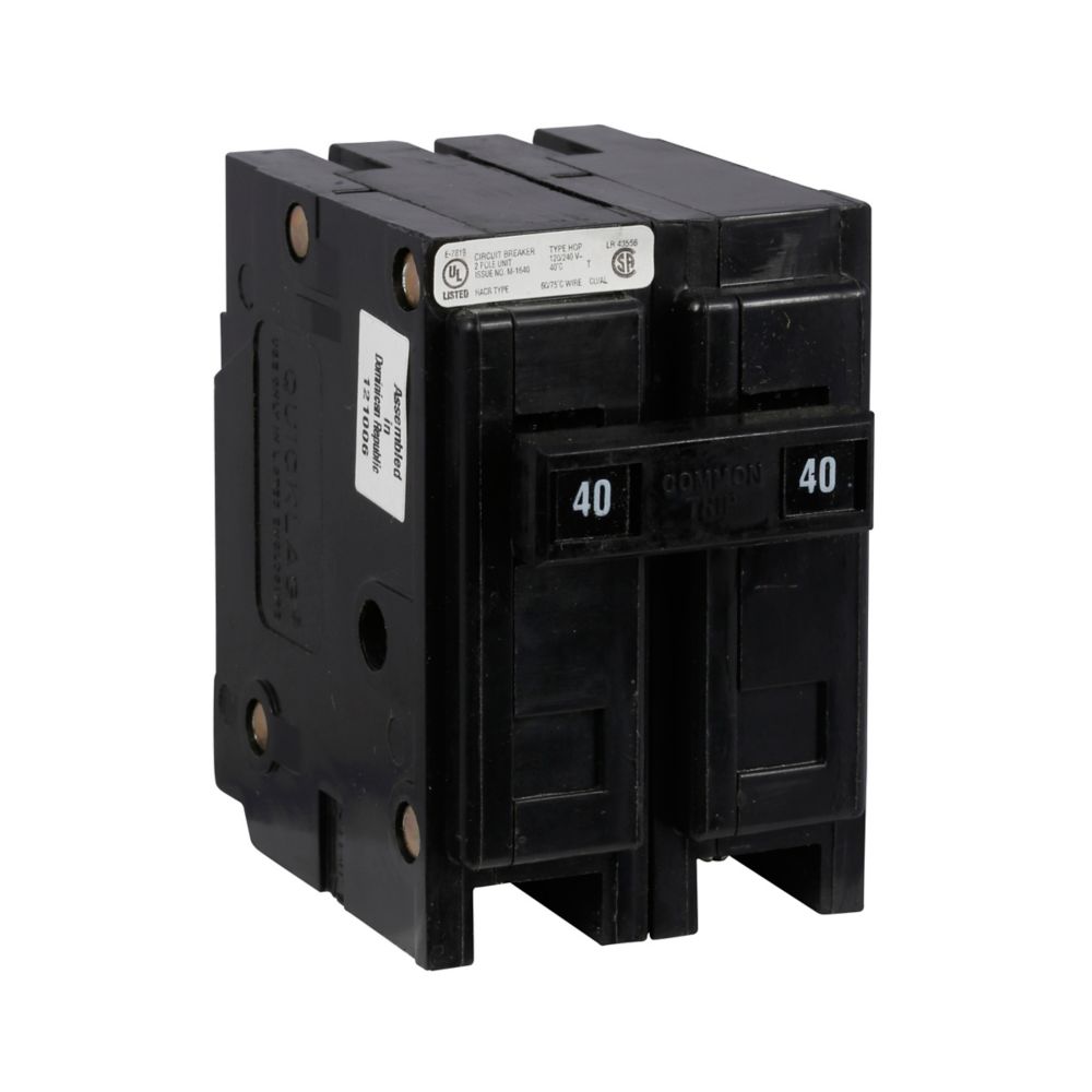 Cutler Hammer HQP2045 Circuit Breaker | 2 Pole 45A 240V 10kA QUICKLAG