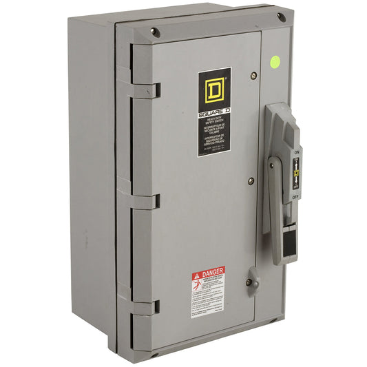 Square D HU361DX Disconnect Switch | 600V AC 30A 3P Non-Fusible Series E