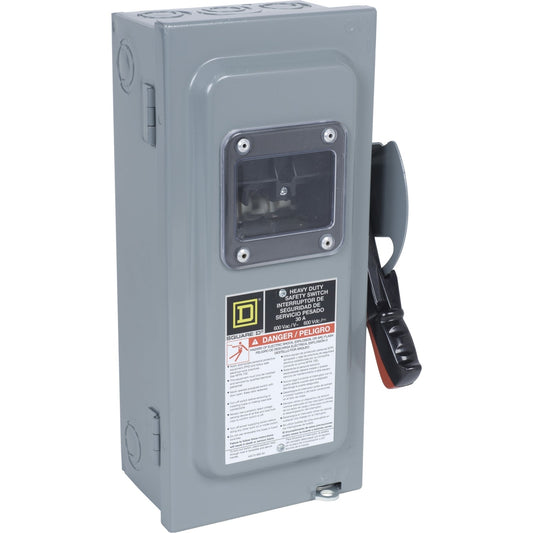 Square D HU361VW Disconnect Switch | 600V 30A 3P 3PH 200kA@600V Series E