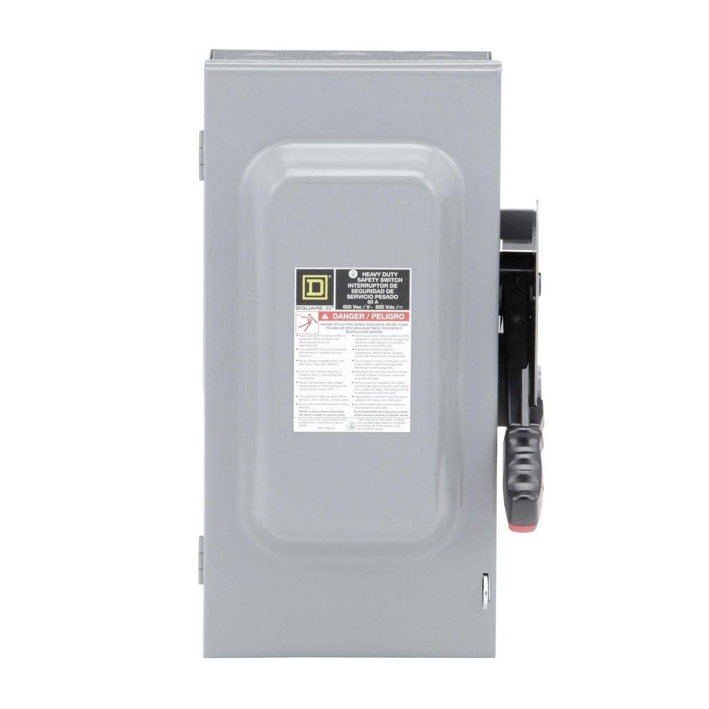 Square D HU362 Disconnect Switch | 600V 60A 3P 3-Phase Non-Fusible Series E
