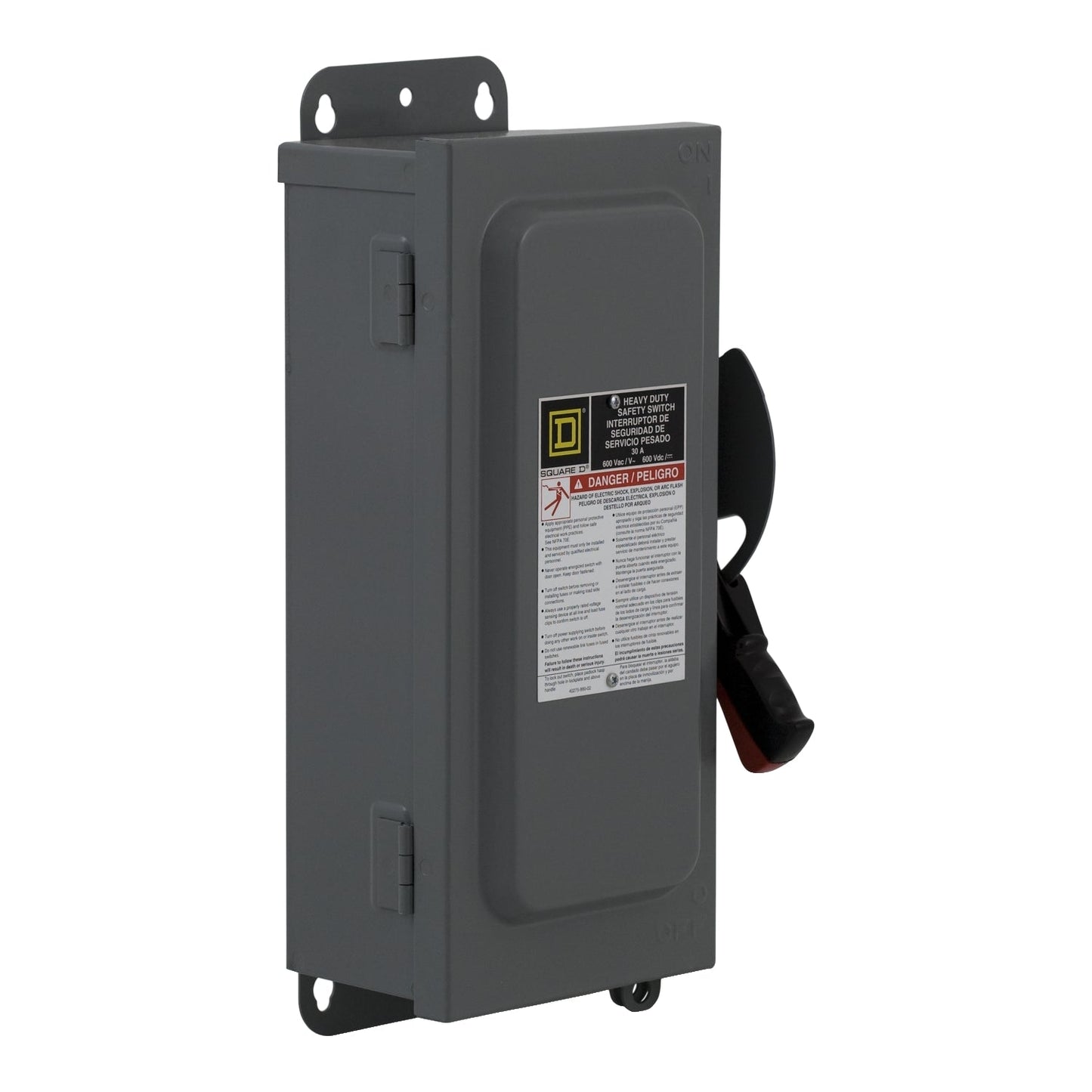 Square D HU362A Disconnect Switch | 600V 60A 3P Non-Fusible Series E