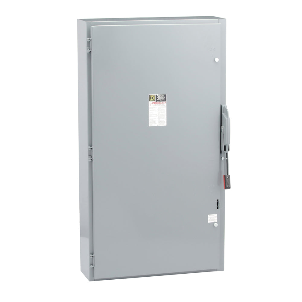 Square D HU465 Disconnect | 600V 400A 3-Phase 4-Pole 200kA@600V Non-Fusible
