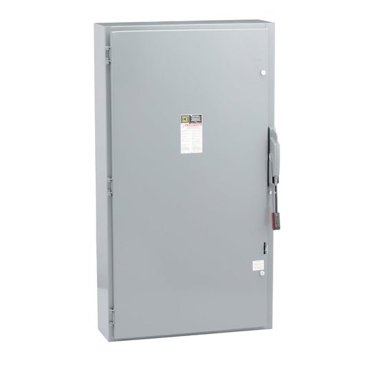 Square D HU465 Disconnect | 600V 400A 3-Phase 4-Pole 200kA@600V Non-Fusible