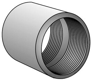 OZ/Gedney ICC200 Phenolic Insulating Coupling | 2 inch Trade Size 2-3/4 inch OD Type ICC