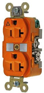 Hubbell IG5362 Specification Grade Duplex Receptacle | 20A 125V NEMA 5-20R
