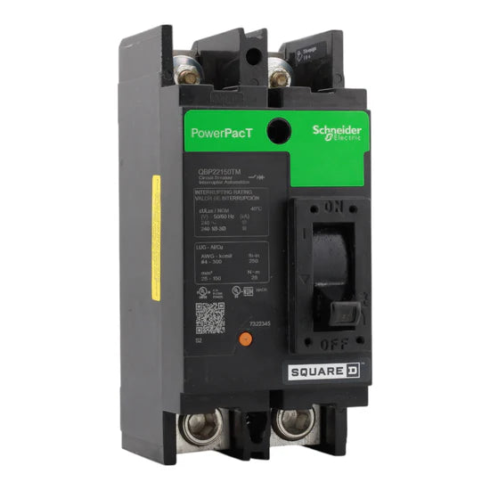 Square D QDP22150TM Circuit Breaker | 240V 150A 2P 25kA@240V Bolt-On Powerpact QDP