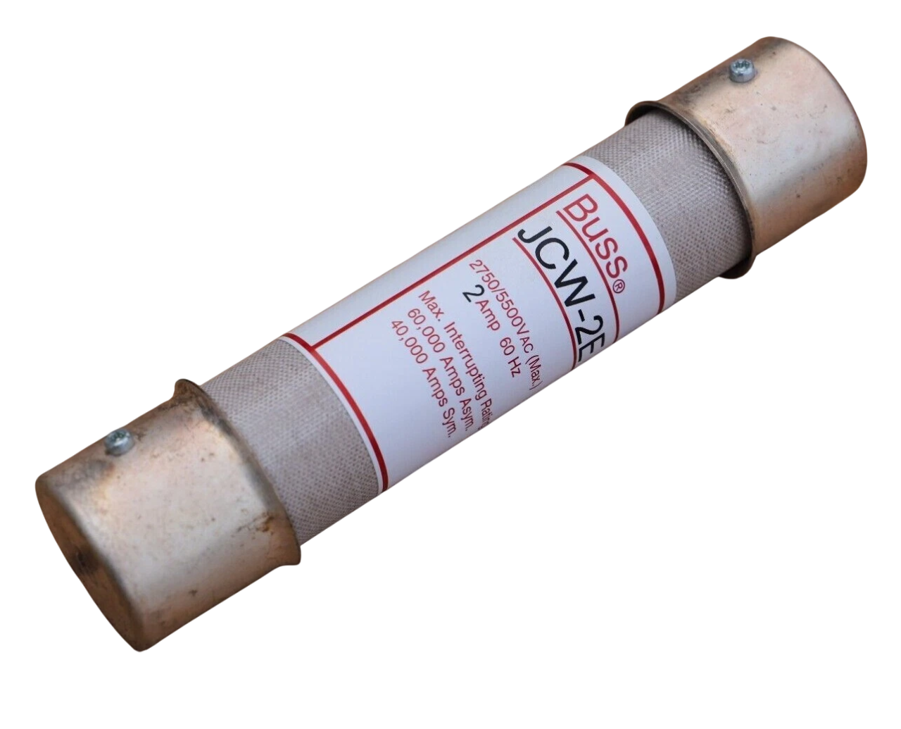 Bussmann JCW-2E Medium Voltage Fuse 5500V 2A 40kA@5.5kV JCW