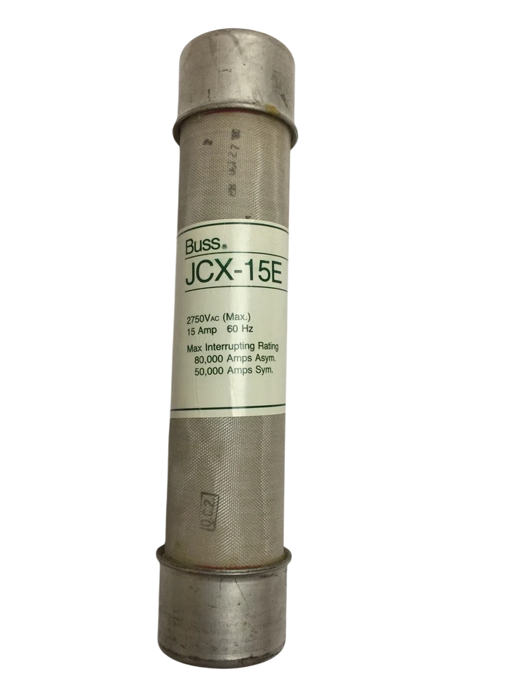 Bussmann JCX-15E Medium Voltage Fuse 2750V 15A 50kA@2.75kV JCX