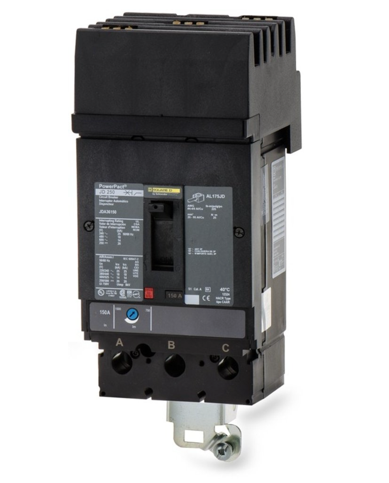 JGA36225 - Square D I-Line Style Plug-In 225 Amp 3 Pole Circuit Breaker - Essential Electric Supply