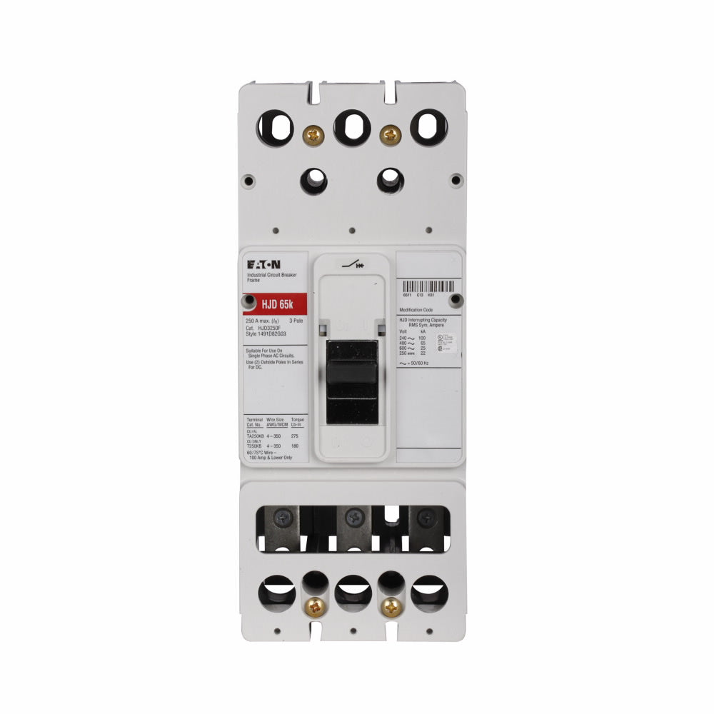 JDC3250F - Cutler Hammer/ Westinghouse/ Eaton Bolt-On 250 Amp 3 Pole Circuit Breaker - Essential Electric Supply