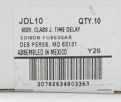 Edison Fuses JDL10 Fuse | JDL 600V 10A