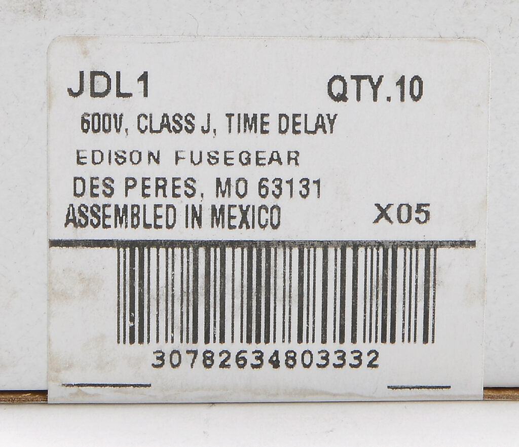 Edison Fuses JDL1 Fuse | JDL 600V 1A