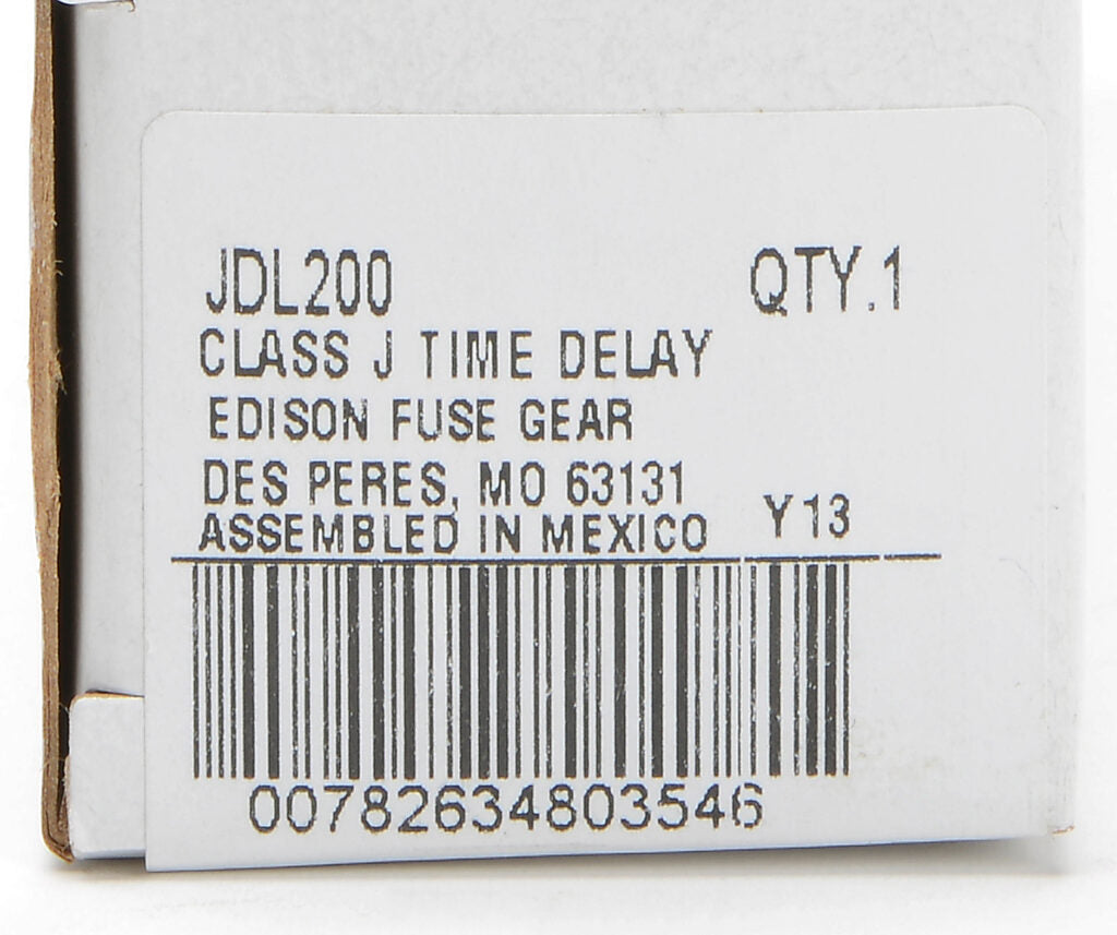 Edison Fuses JDL200 Fuse | 600V 200A 200kA@600V JDL