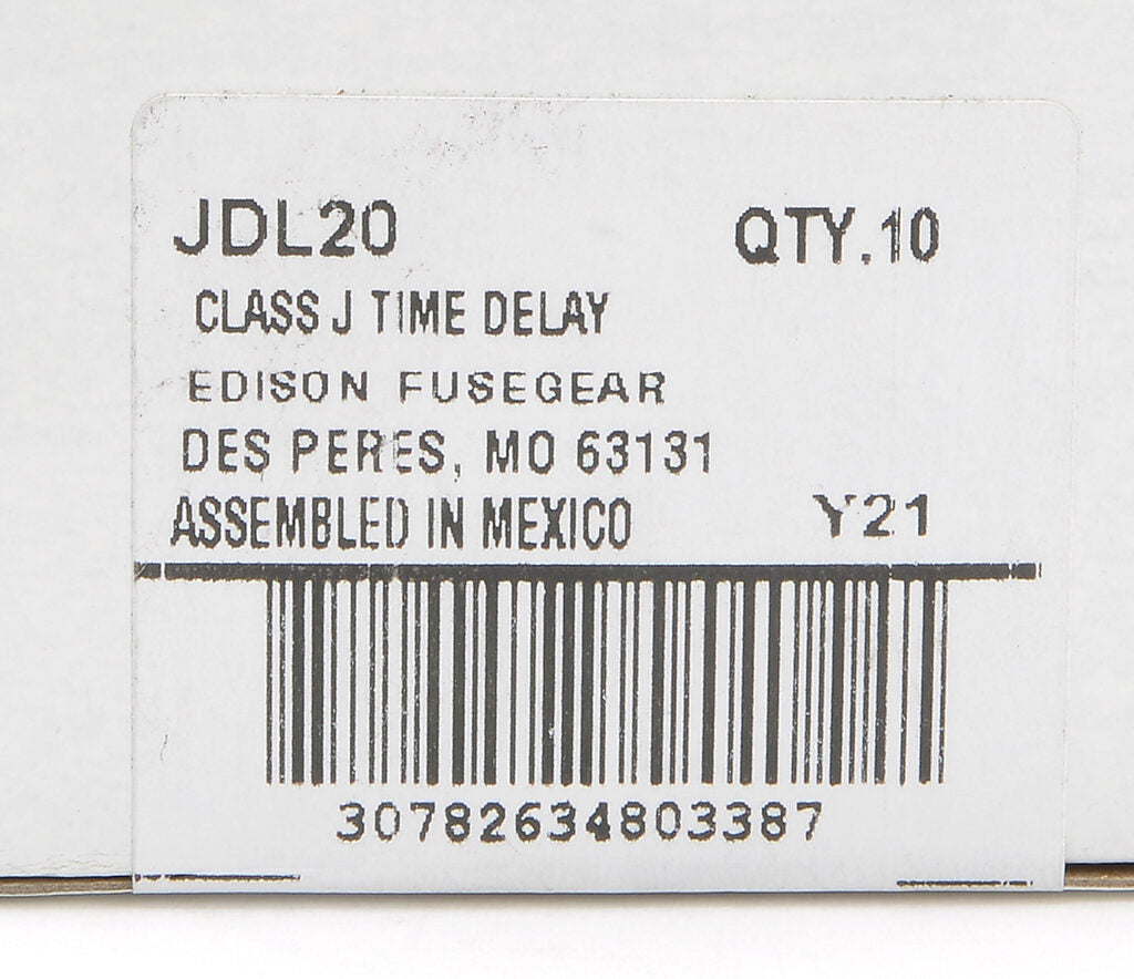 Edison Fuses JDL20 Fuse | 600V 20A 200kA@600V JDL