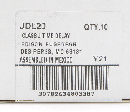 Edison Fuses JDL20 Fuse | 600V 20A 200kA@600V JDL