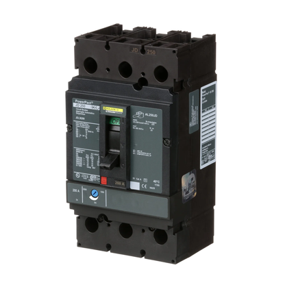 Square D JDL36200 Circuit Breaker | 600V 200A 3P 18kA@480V Feed-Thru Powerpact