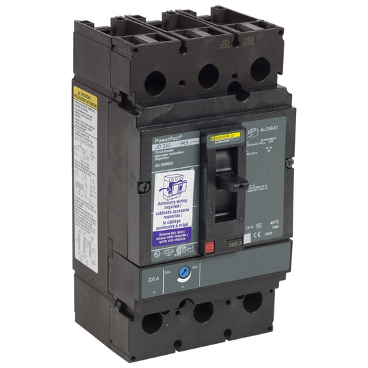 Square D JDL36150SA Circuit Breaker | 600V 150A 3P 18kA@480V Feed-Thru Powerpact