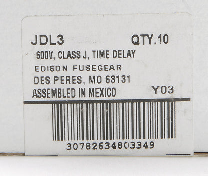 Edison Fuses JDL3 Fuse | JDL 600V 3A