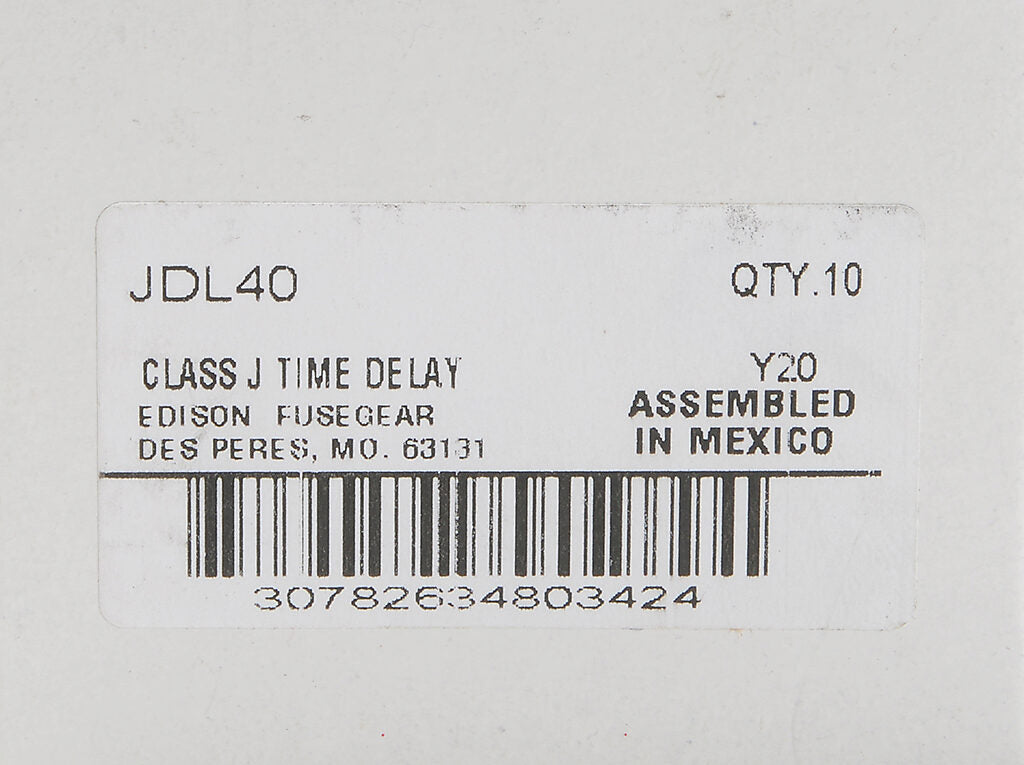 Edison Fuses JDL40 Fuse | JDL 600V 40A