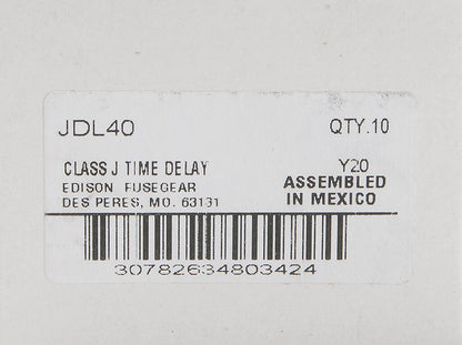 Edison Fuses JDL40 Fuse | JDL 600V 40A