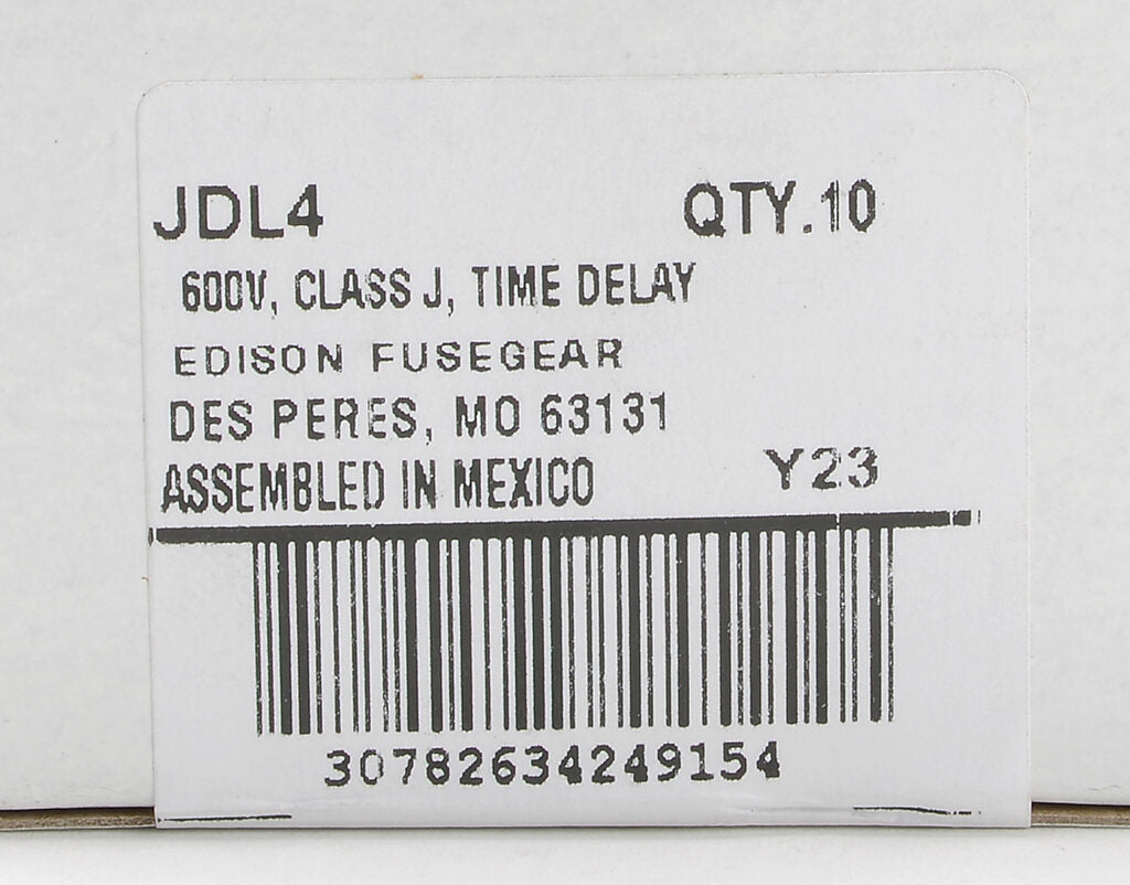 Edison Fuses JDL4 Fuse | JDL 600V 4A