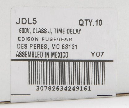 Edison Fuses JDL5 Fuse | JDL 600V 5A