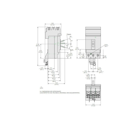Square D JGA262501 Circuit Breaker | 600V 250A 2P 35kA@480V Powerpact