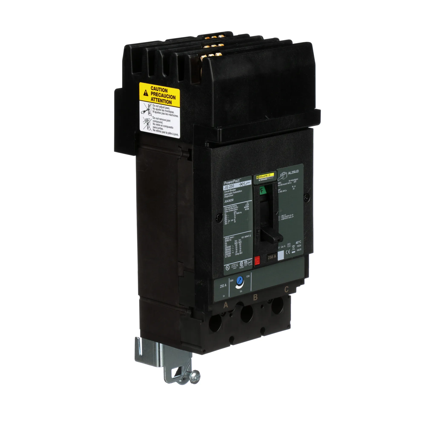 Square D JGA36250 Circuit Breaker | 600V 250A 3P 35kA@480V I-Line Style Plug-In Powerpact