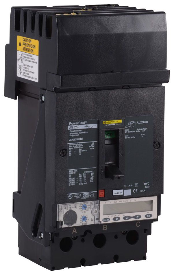 JGA36250U54X - Square D I-Line Style Plug-In 250 Amp 3 Pole Circuit Breaker - Essential Electric Supply