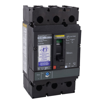 JGL36175AASO - Square D Feed-Thru 600V 175A 3 pole circuit breaker 35kA@480V - Essential Electric Supply