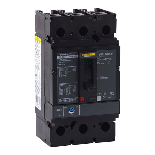 Square D JGL36175C Circuit Breaker | 600V 175A 3P 35kA@480V Feed-Thru Powerpact