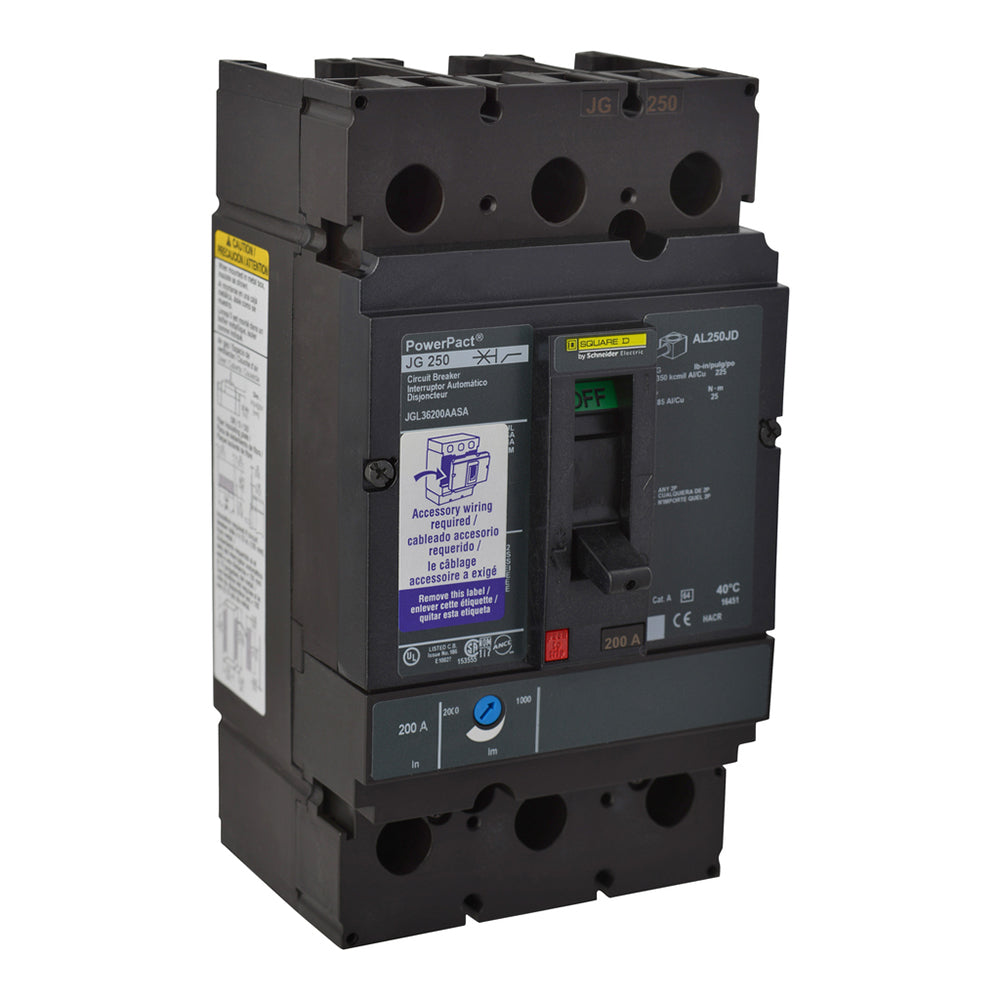 Square D JGL36175SALU Circuit Breaker | Powerpact JGL 600V 175A