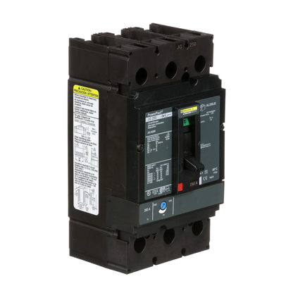 Square D JGL36200 Circuit Breaker | 600V 200A 3P 35kA@480V Feed-Thru Powerpact