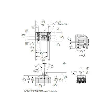 Square D JGL36200 Circuit Breaker | 600V 200A 3P 35kA@480V Feed-Thru Powerpact
