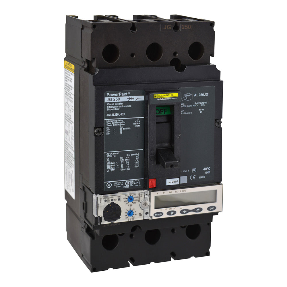 Square D JGL36250U43X Circuit Breaker | 600V 250A