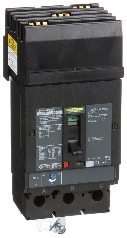 JJA36200YP - Square D I-Line Style Plug-In 200 Amp 3 Pole Circuit Breaker - Essential Electric Supply