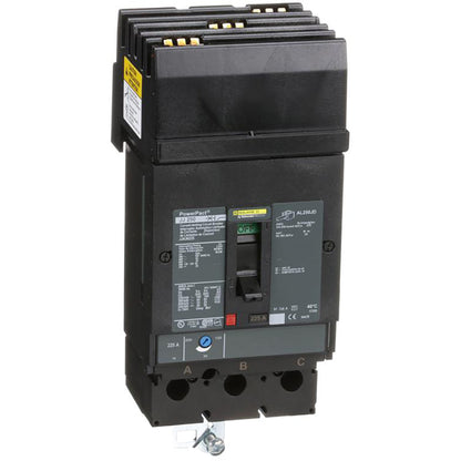 Square D JJA36225 Circuit Breaker | 600V 225A 3P 65kA@480V I-Line Style Plug-In Powerpact