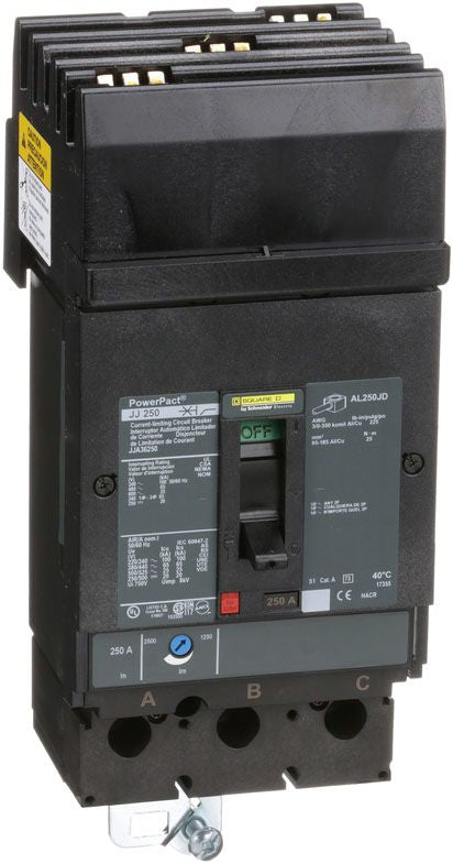 JJA36250 - Square D I-Line Style Plug-In 250 Amp 3 Pole Circuit Breaker - Essential Electric Supply
