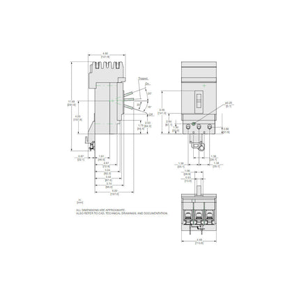 Square D JJA36250U31X Circuit Breaker | Powerpact JJA 600V 250A