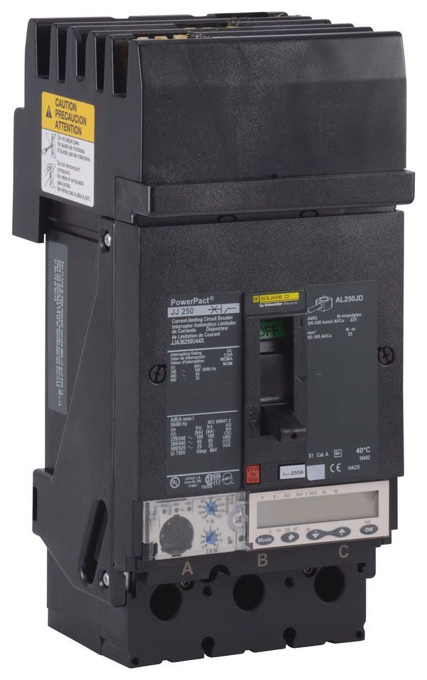 JJA36250U44X - Square D I-Line Style Plug-In 250 Amp 3 Pole Circuit Breaker - Essential Electric Supply