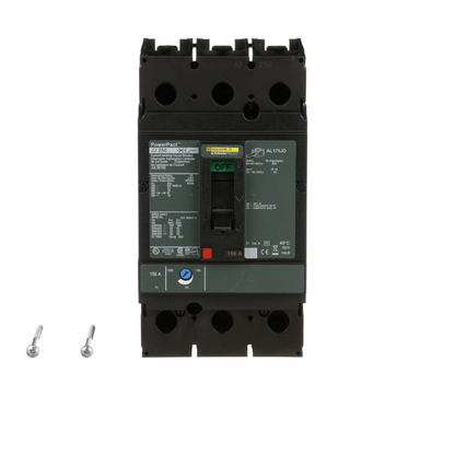 Square D JJL36150 Circuit Breaker | 600V 150A 3P 65kA@480V Feed-Thru Powerpact