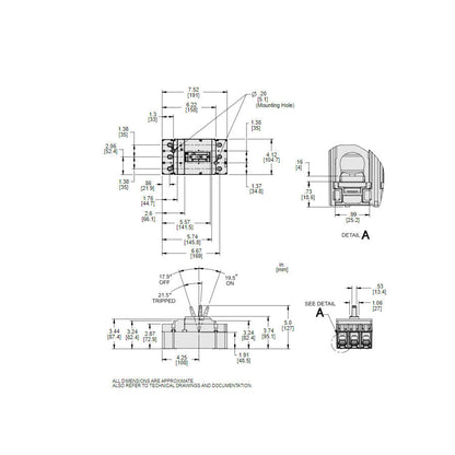Square D JJL36150 Circuit Breaker | 600V 150A 3P 65kA@480V Feed-Thru Powerpact